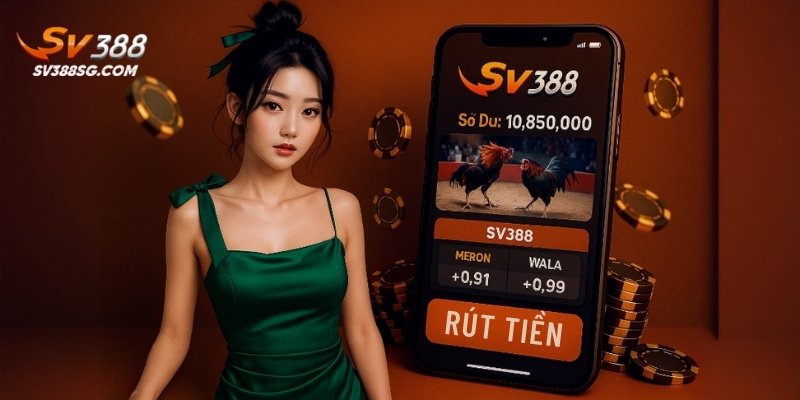 Giao diện SV388 hiện đại – nơi cược thủ theo dõi chiến kê & số dư ví đồng thời